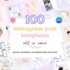 1 100 Colorful Instagram Canva Templates for Coaches