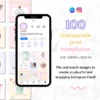 2 100 Colorful Instagram Canva Templates for Coaches
