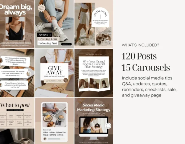 2 Brand Engagement Kit™ – Instagram Marketing Templates