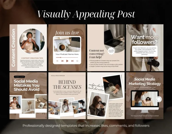 3 Brand Engagement Kit™ – Instagram Marketing Templates