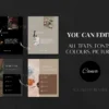4 Dark Aesthetic Canva Templates for Premium Social Media Marketing