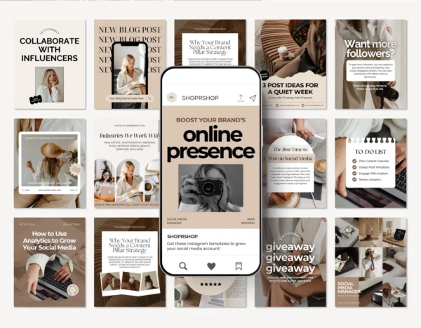 6 Brand Engagement Kit™ – Instagram Marketing Templates