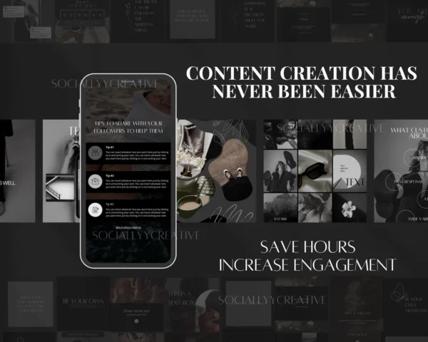 7 Dark Aesthetic Canva Templates for Premium Social Media Marketing