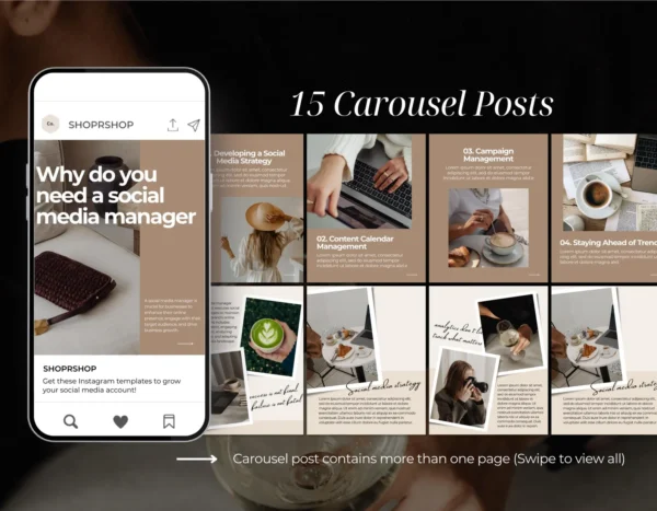 8 Brand Engagement Kit™ – Instagram Marketing Templates